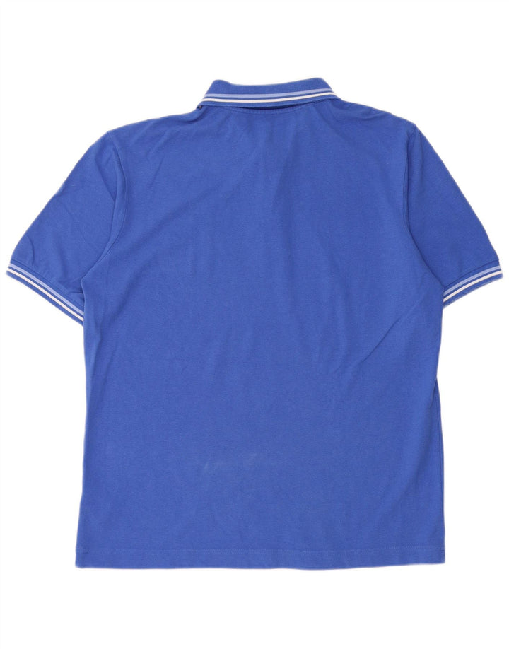 Kappa Mens Polo Shirt Large Blue Cotton