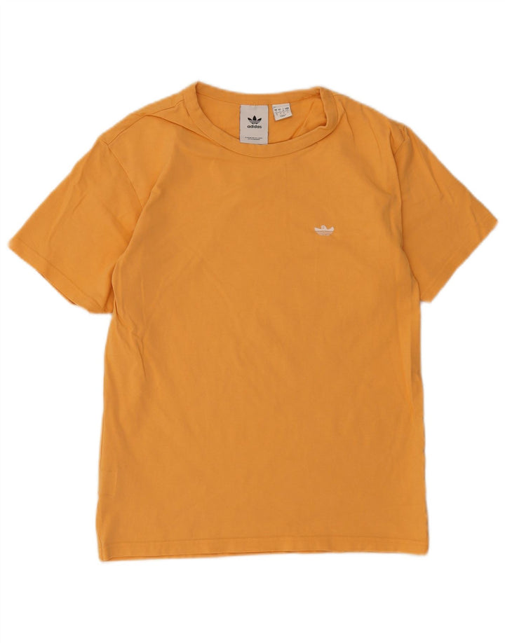 Adidas Mens T-Shirt Top Small Orange