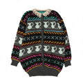 Vintage Womens Abstract Pattern Cardigan Sweater UK 10 Small Multicoloured