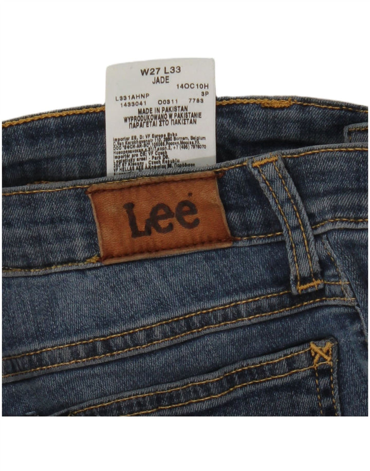 Lee Womens Jade Slim Jeans W27 L33 Blue Cotton