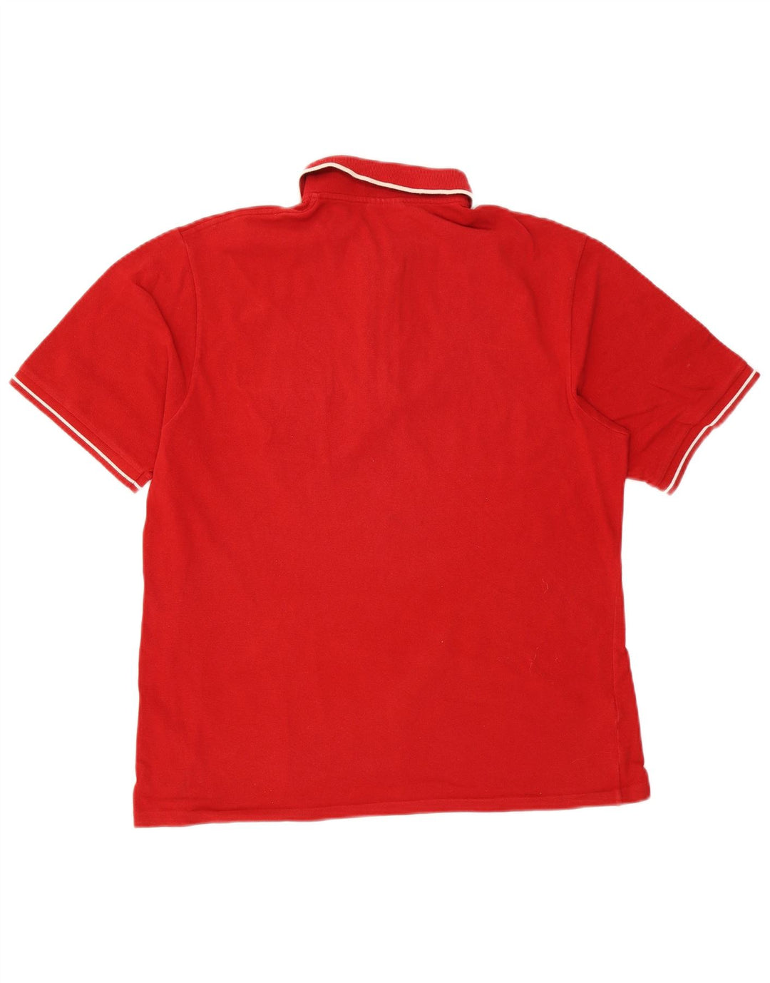 LACOSTE Mens Polo Shirt Size 5 Large Red Cotton