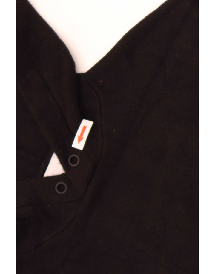 Zara Mens Hooded Jumper Sweater Medium Black Viscose