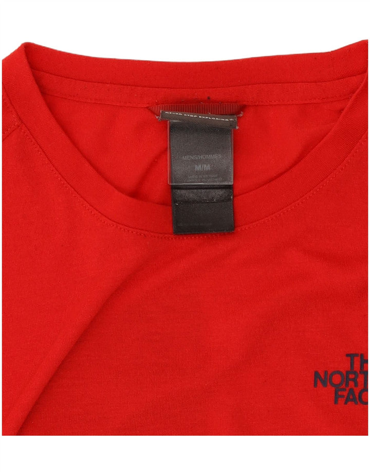 The North Face Mens Graphic T-Shirt Top Medium Red Polyester