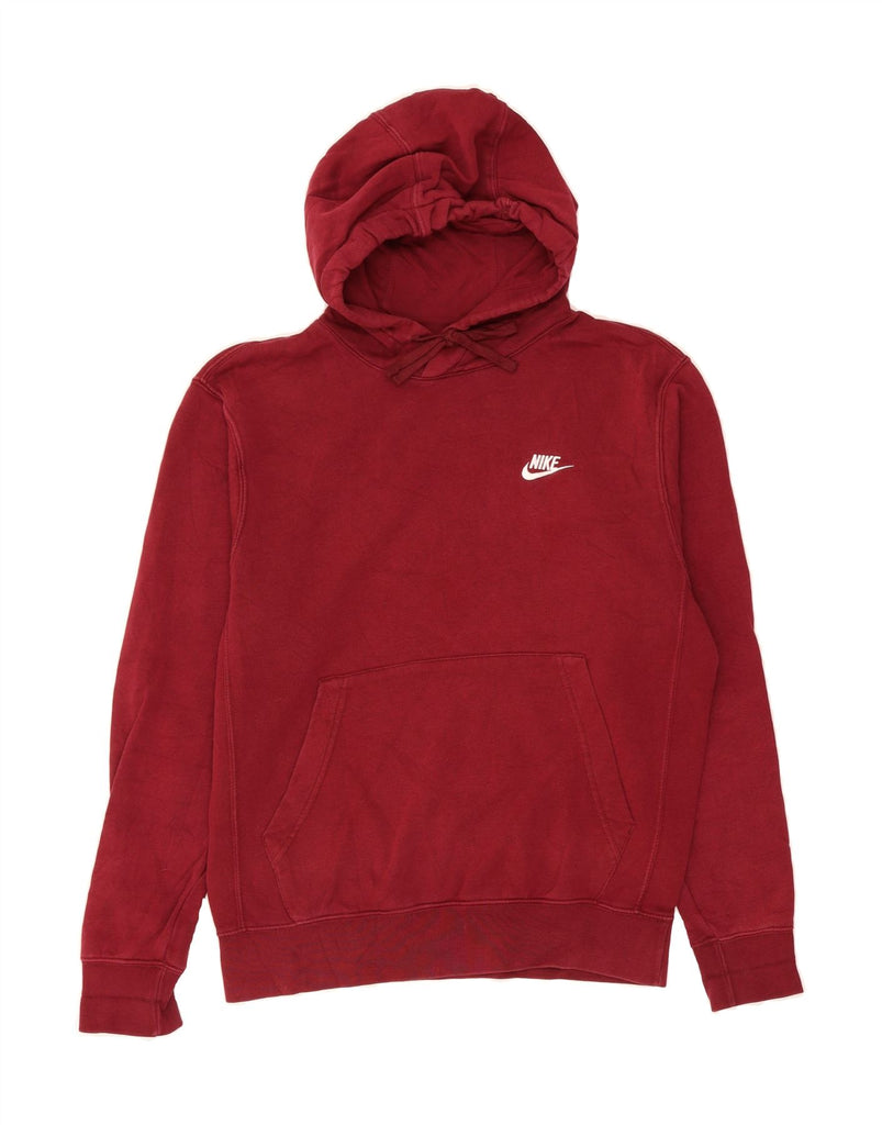 NIKE Mens Hoodie Jumper Small Burgundy Cotton Vintage Nike and Second-Hand Nike from Messina Hembry 