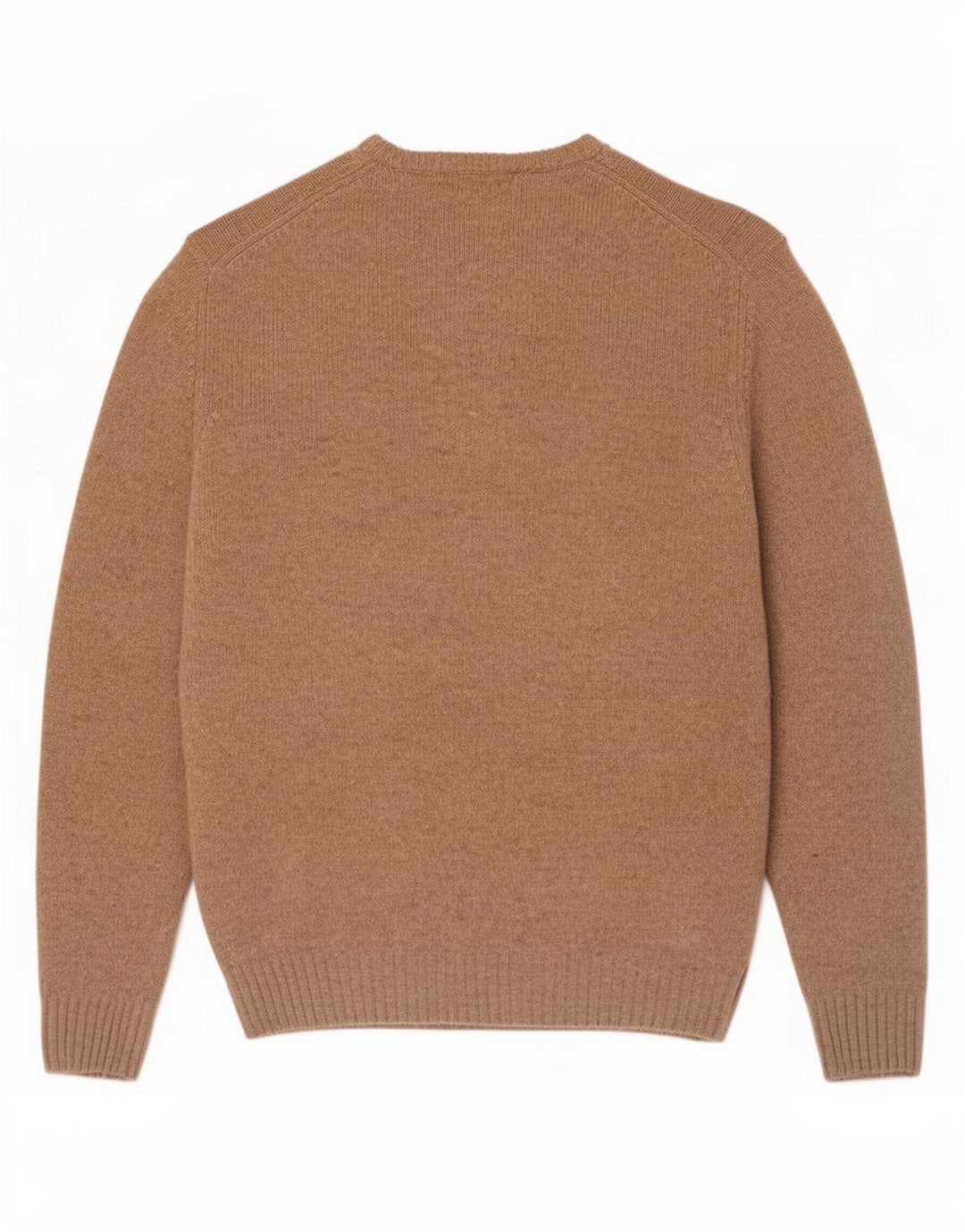 Marlboro Classics Mens Crew Neck Jumper Sweater Large Beige Lambswool