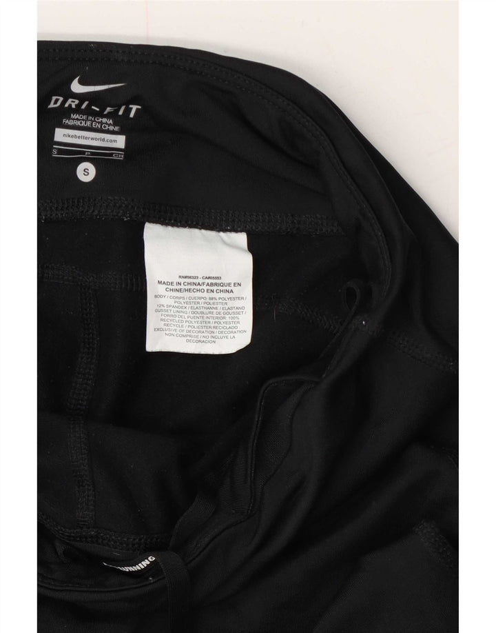Nike Womens Dri Fit Leggings UK 8 Small Black Polyester