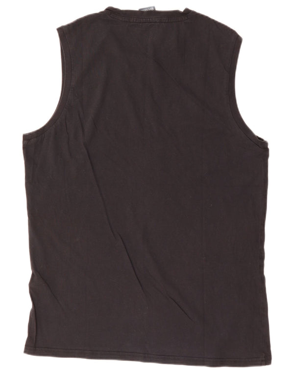 CHAMPION Mens Vest Top XL Black Cotton