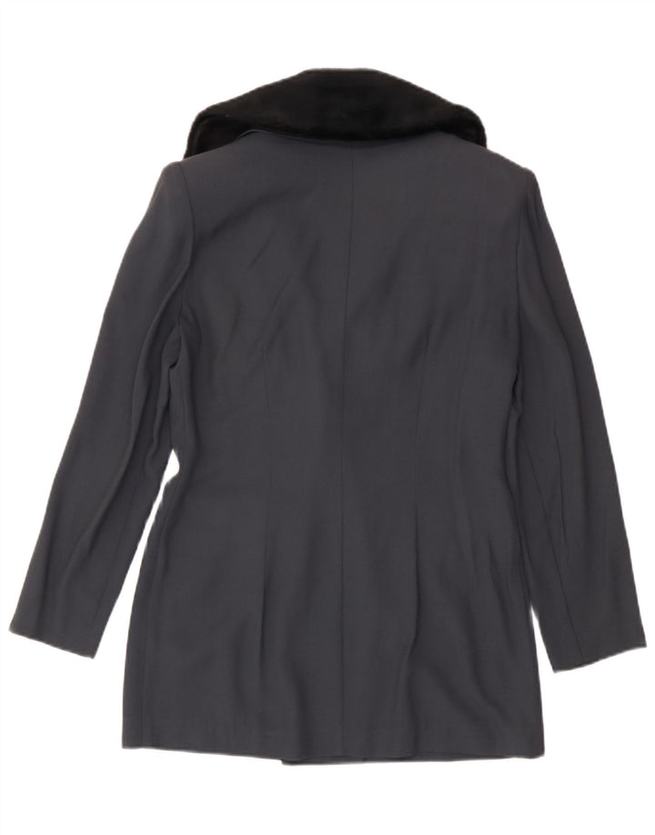 Lois Synder Womens Dani Max Blazer Jacket US 8 Medium Navy Blue