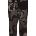 Nike Womens Graphic Capri Leggings UK 8 Small Black Floral Polyester