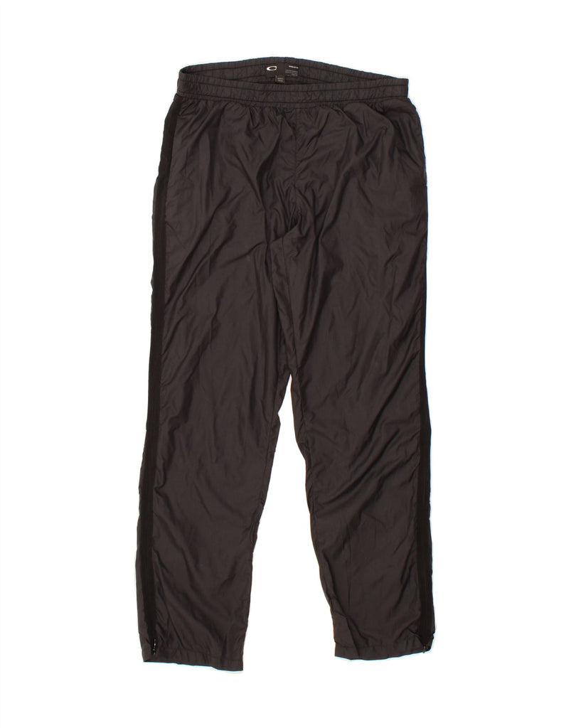 OAKLEY Womens Tracksuit Trousers UK 14 Large Black Polyester Vintage Oakley and Second-Hand Oakley from Messina Hembry 