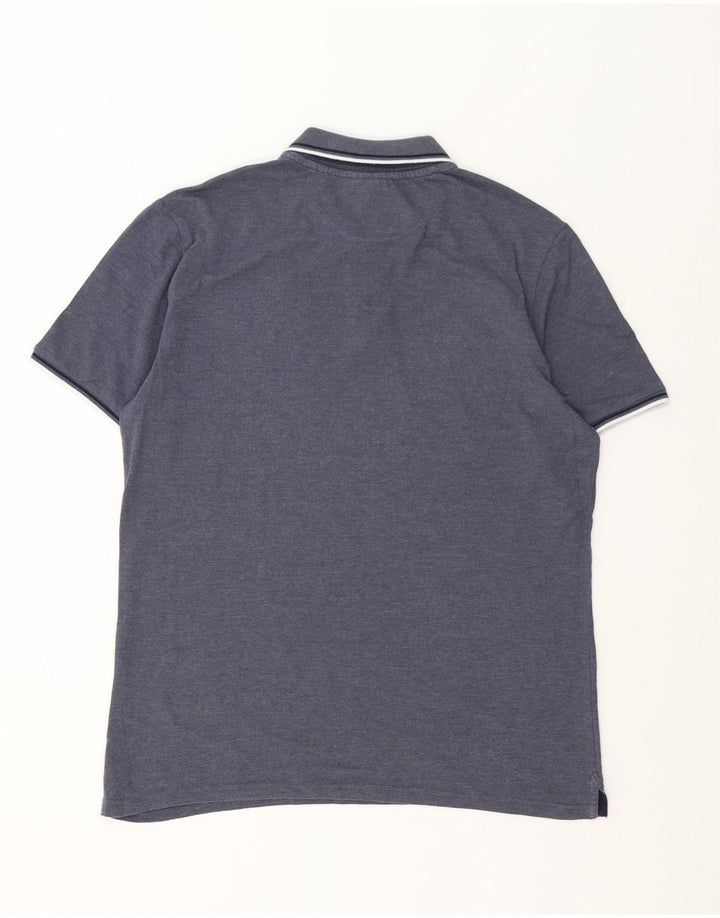 Champion Mens Polo Shirt Large Grey Cotton