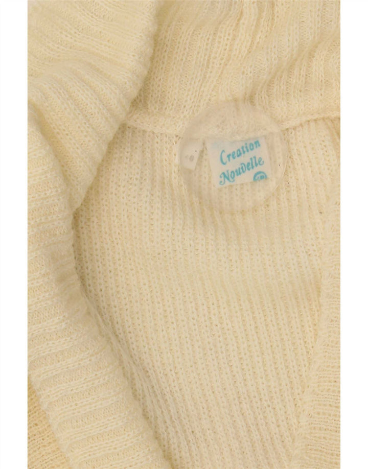 Creation Womens Oversized Cardigan Sweater IT 40 Small Off White Acrylic