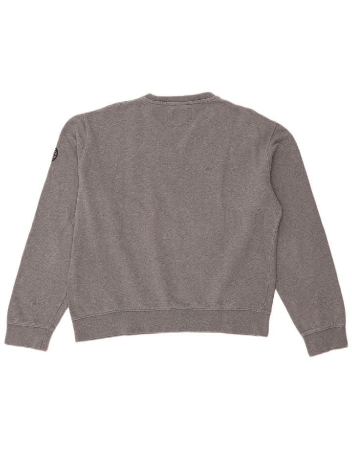 Replay Mens Graphic Sweatshirt Jumper XL Grey