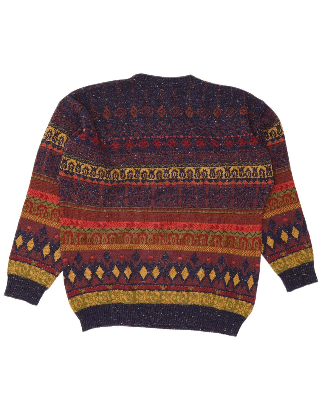 Pitti Mens Crew Neck Jumper Sweater IT 54 XL Multicoloured Fair Isle