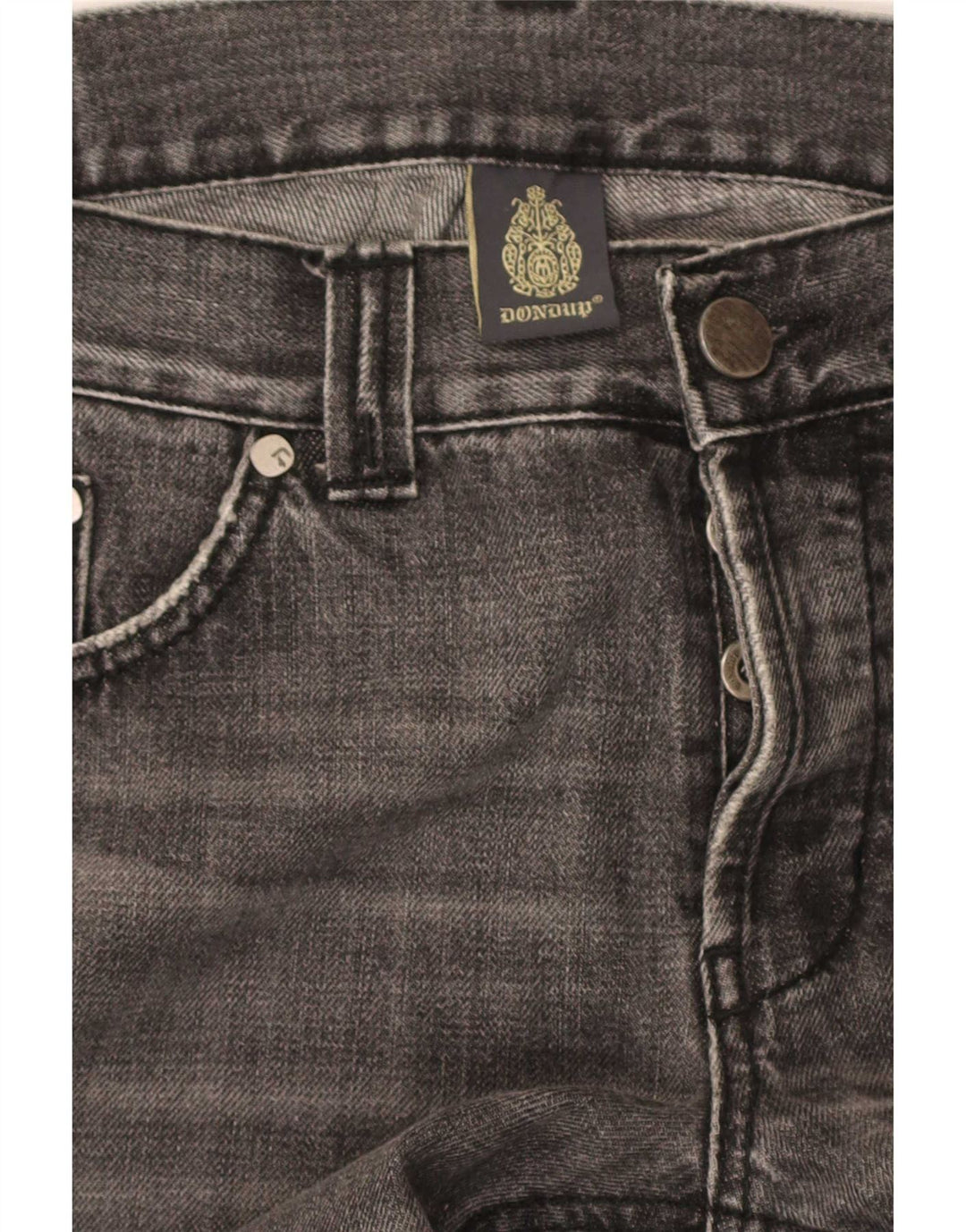Dondup Mens Skinny Jeans W34 L34 Grey Cotton