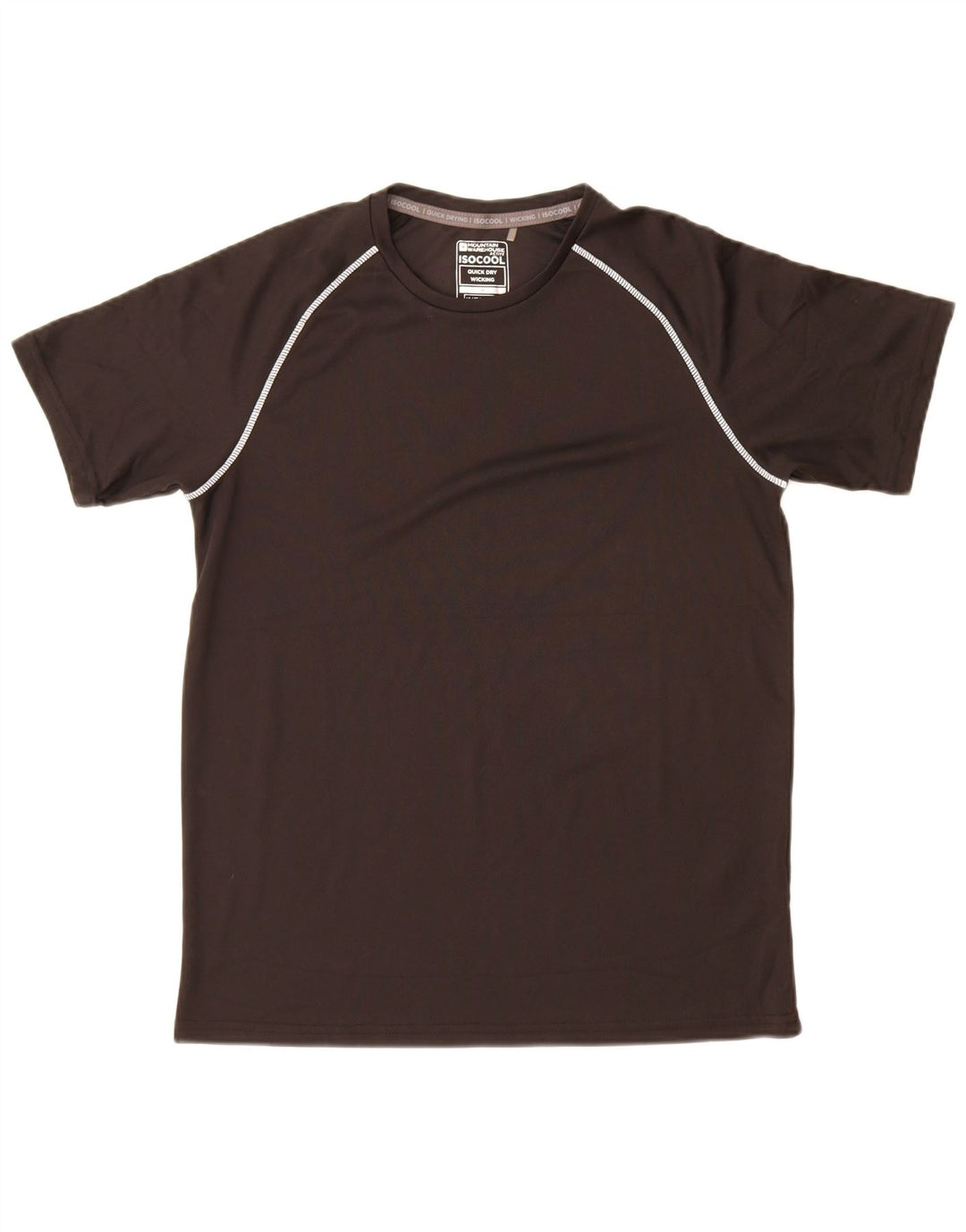 Mountain Warehouse Mens IsoCool T-Shirt Top Medium Black Polyester