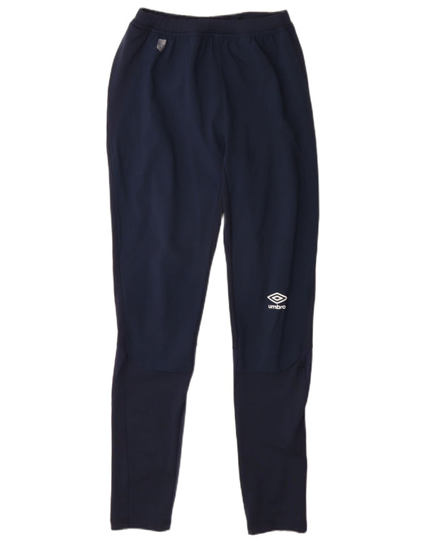 Umbro Mens Tracksuit Trousers Small Navy Blue Polyester