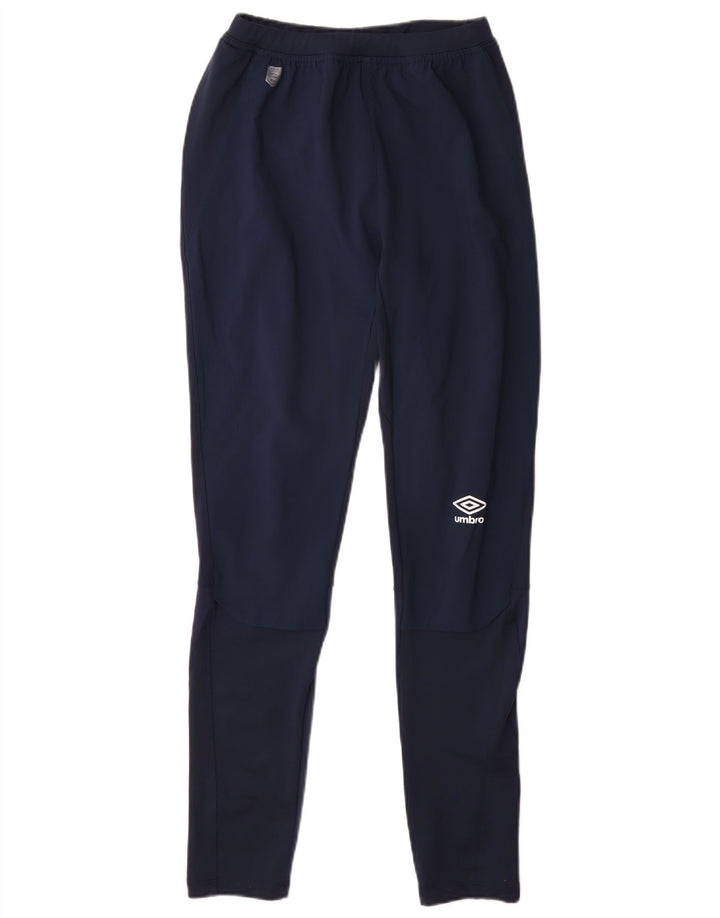 Umbro Mens Tracksuit Trousers Small Navy Blue Polyester
