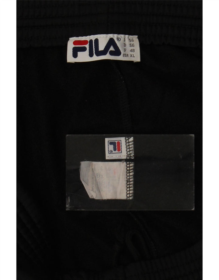 Fila Mens Tracksuit Trousers XL  Black Polyester