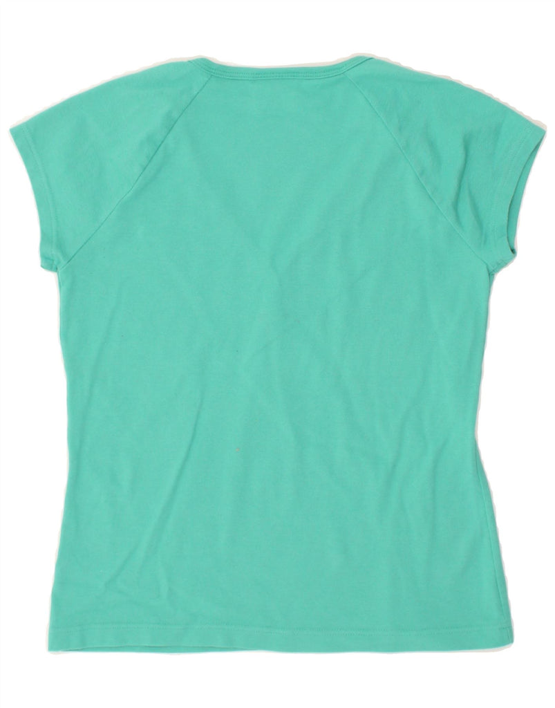 LACOSTE Womens T-Shirt Top Size 38 Medium Turquoise | Vintage Lacoste | Thrift | Second-Hand Lacoste | Used Clothing | Messina Hembry 