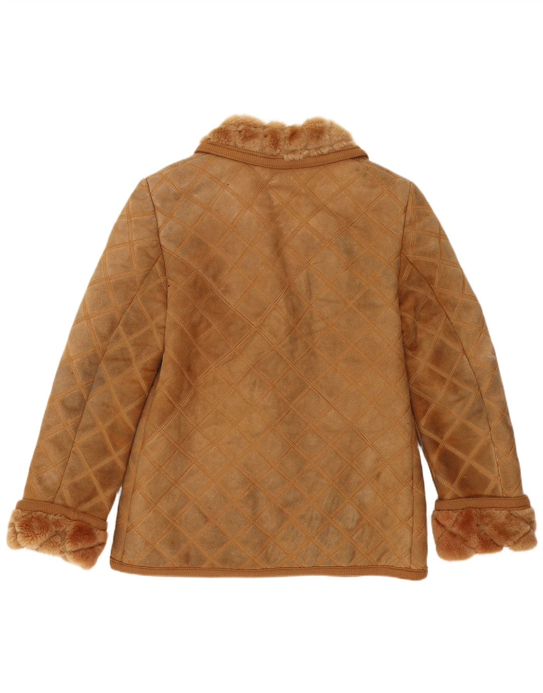 Rupp & Taureck Couture Womens Shearling Jacket UK 14 Medium Brown