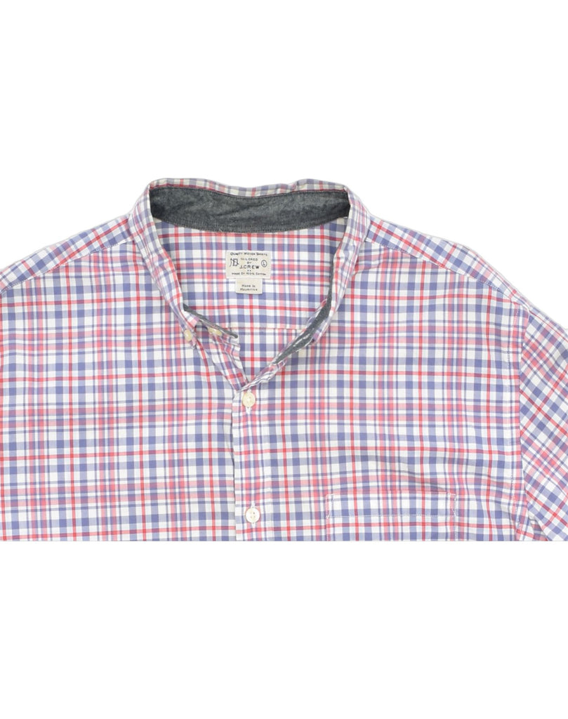 J. CREW Mens Shirt Large Multicoloured Check Cotton | Vintage | Thrift | Second-Hand | Used Clothing | Messina Hembry 