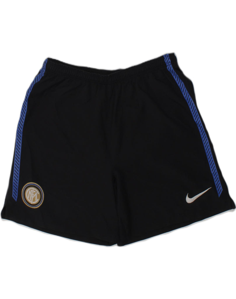 NIKE Boys Sport Shorts 8-9 Years Small  Black Polyester | Vintage Nike | Thrift | Second-Hand Nike | Used Clothing | Messina Hembry 