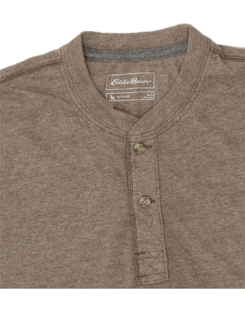 EDDIE BAUER Mens T-Shirt Top Large Grey Cotton Vintage Eddie Bauer and Second-Hand Eddie Bauer from Messina Hembry 