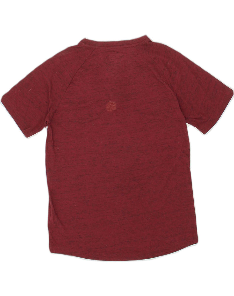 HURLEY Boys T-Shirt Top 13-14 Years Burgundy Flecked Polyester | Vintage Hurley | Thrift | Second-Hand Hurley | Used Clothing | Messina Hembry 