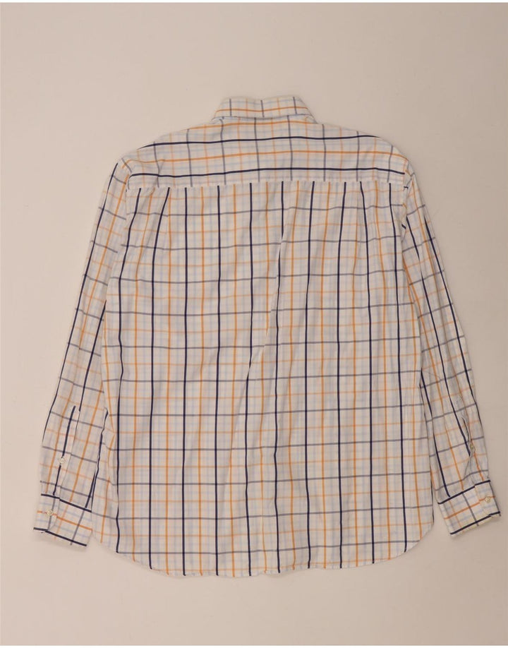 Paul & Shark Mens Shirt Size 44 XL White Check Cotton
