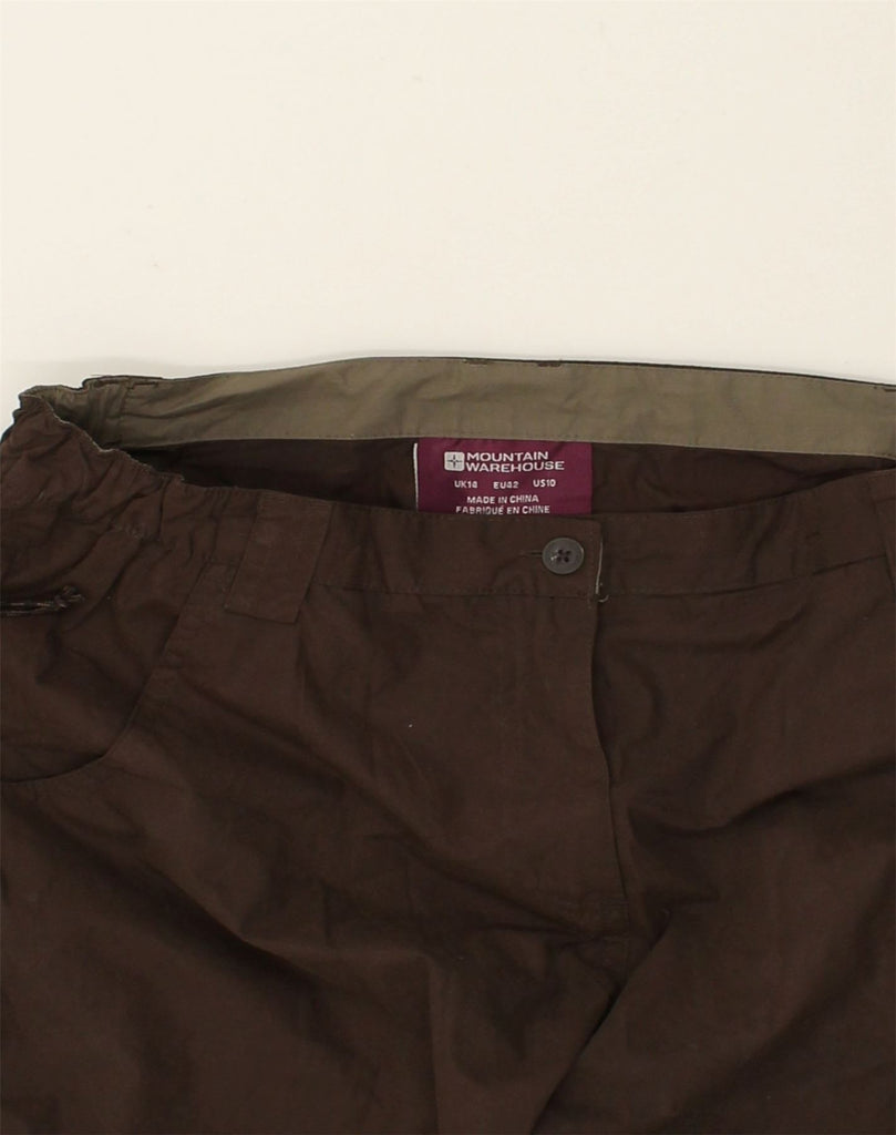 MOUNTAIN WAREHOUSE Womens Cargo Trousers UK 14 Large W32 L30  Brown | Vintage Mountain Warehouse | Thrift | Second-Hand Mountain Warehouse | Used Clothing | Messina Hembry 