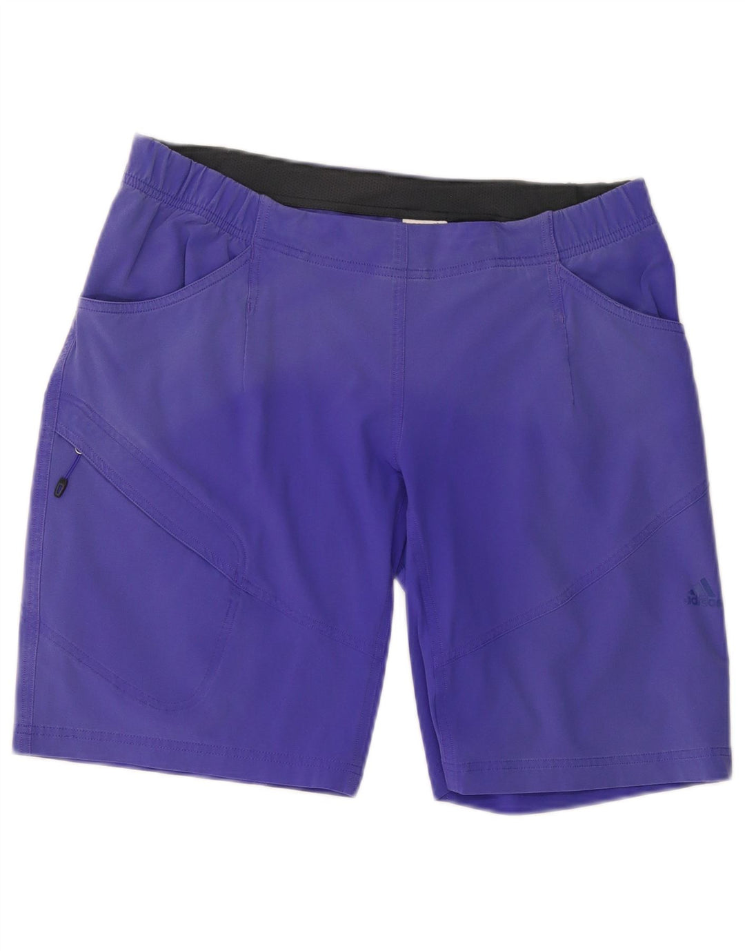 Adidas Womens Sport Shorts UK 14 Medium Purple Nylon