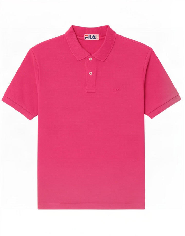 Fila Mens Polo Shirt IT 52 Large Pink