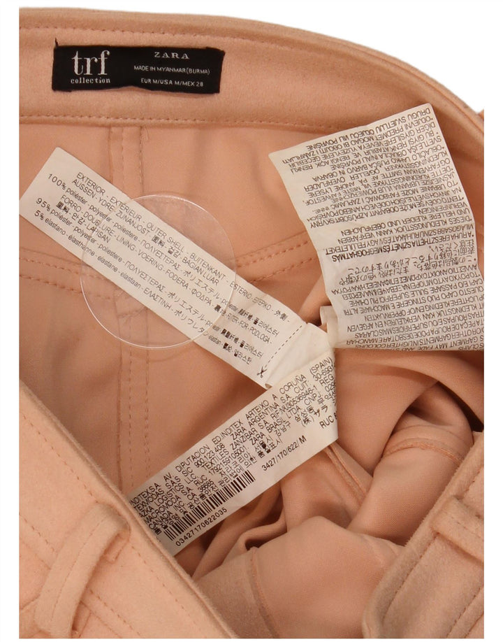 Zara Womens Mini Skirt Medium W28 L15 Beige Polyester
