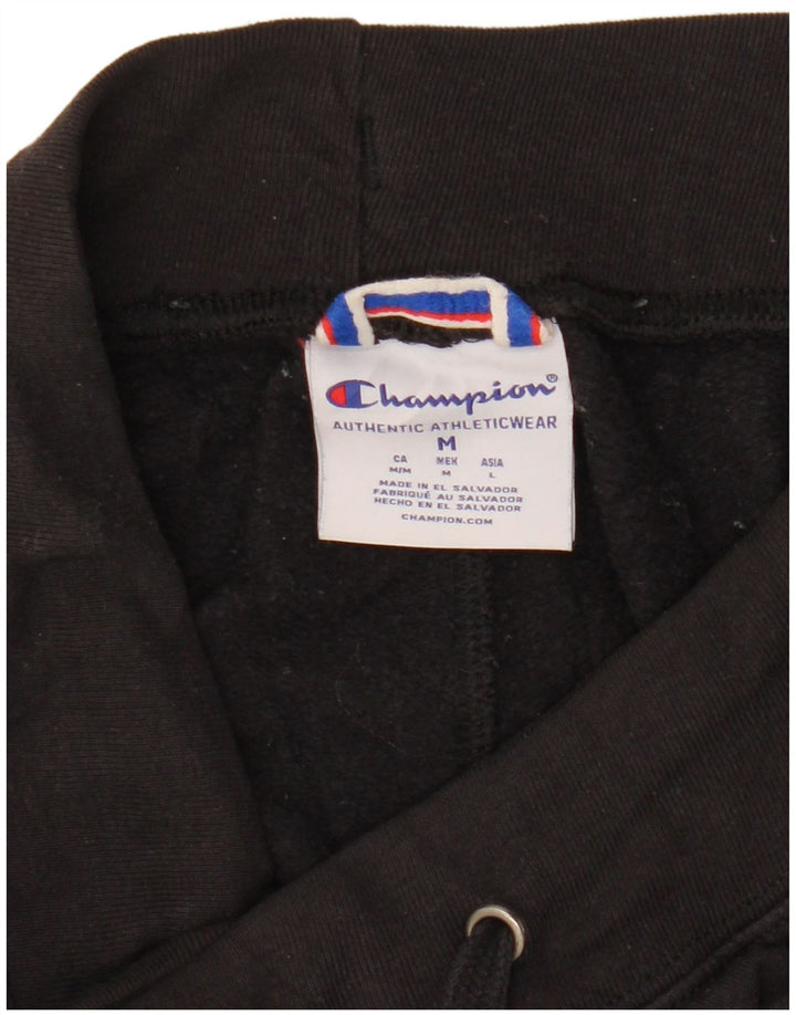CHAMPION Womens Tracksuit Trousers UK 14 Medium  Black Polyester