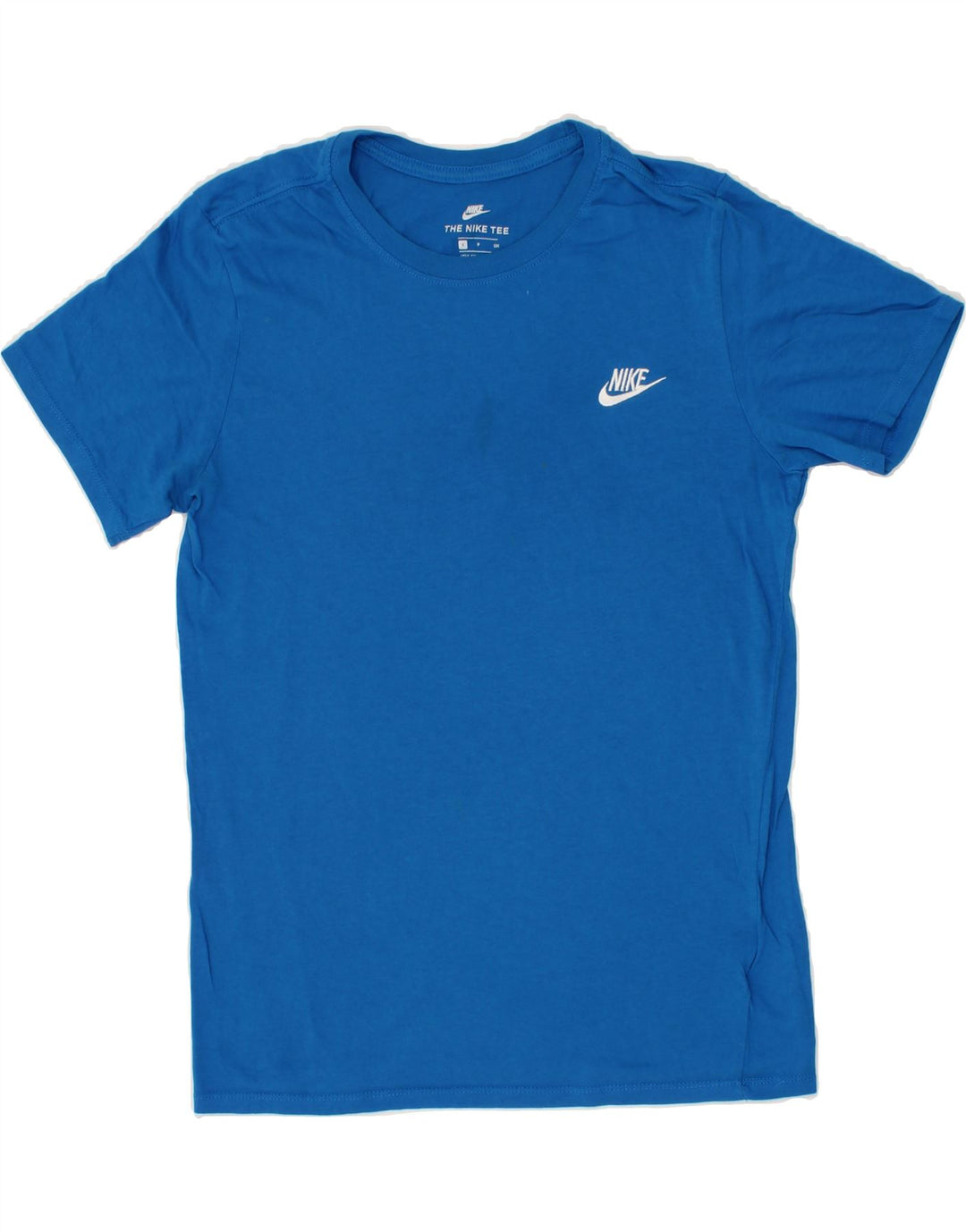 NIKE Mens Athletic Cut T-Shirt Top Small Blue Cotton Vintage Nike and Second-Hand Nike from Messina Hembry 