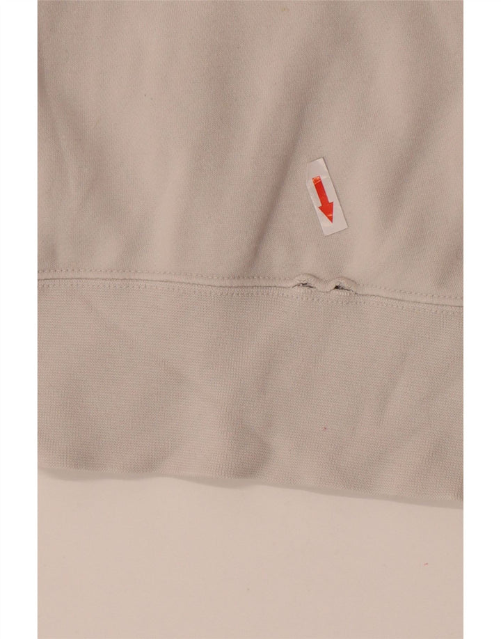 Nike Mens Graphic Hoodie Jumper Small White Cotton