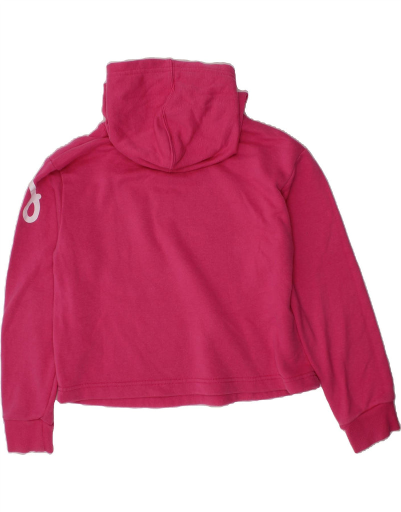 CONVERSE Girls Chuck Taylor Crop Hoodie Jumper 10-11 Years Medium Pink Vintage Converse and Second-Hand Converse from Messina Hembry 