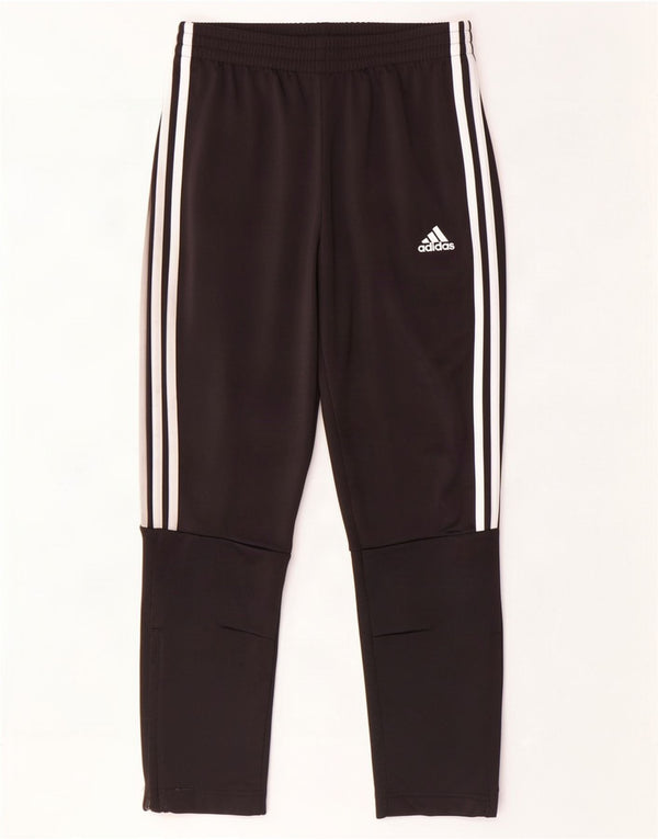 Adidas Boys Tracksuit Trousers 11-12 Years Black Polyester