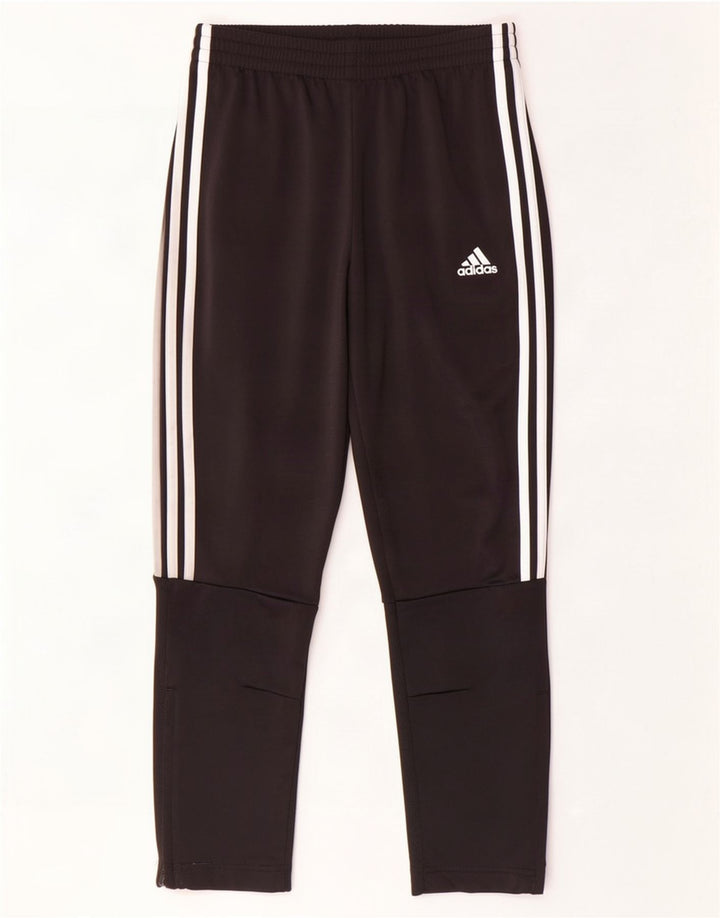 Adidas Boys Tracksuit Trousers 11-12 Years Black Polyester