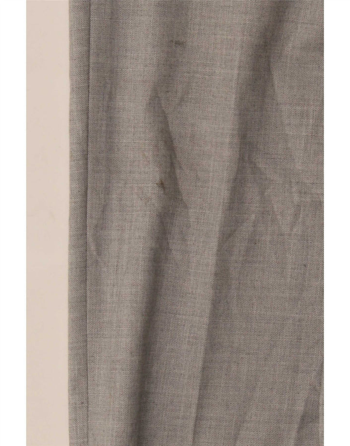 Marks & Spencer Mens Slim Suit Trousers W32 L31 Grey Polyester Classic