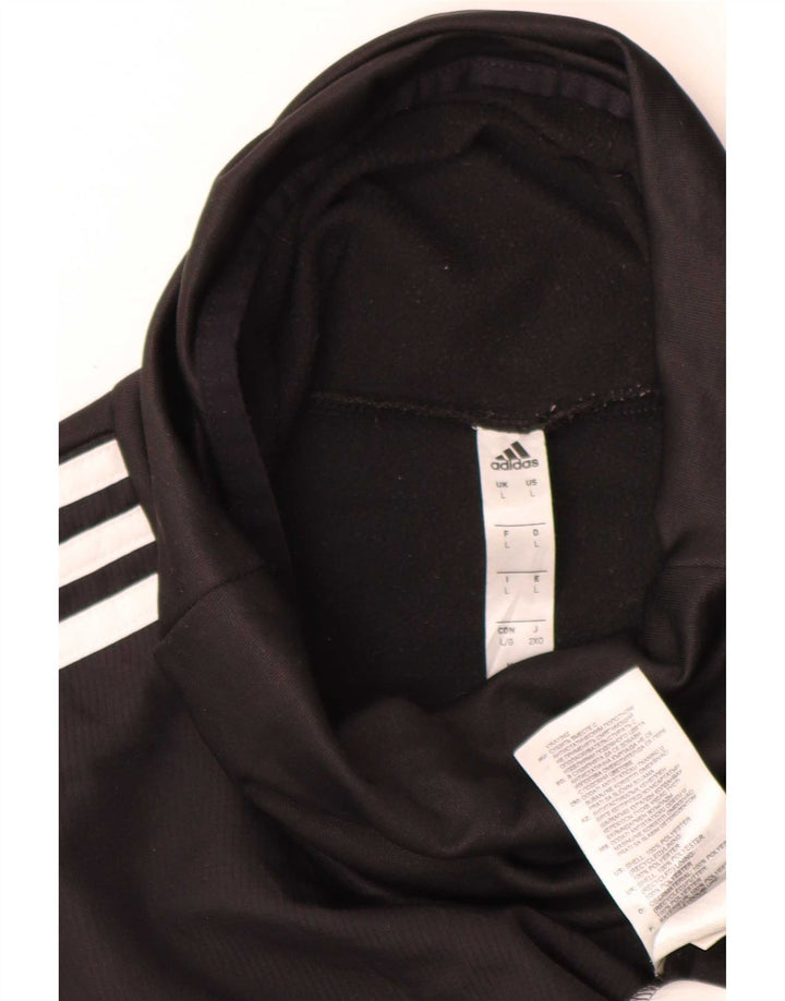 Adidas Mens Climawarm Roll Neck Top Long Sleeve Large Black Polyester