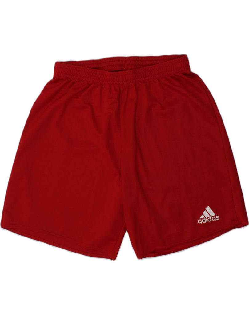 ADIDAS Boys Sport Shorts 11-12 Years Medium  Red Polyester | Vintage Adidas | Thrift | Second-Hand Adidas | Used Clothing | Messina Hembry 