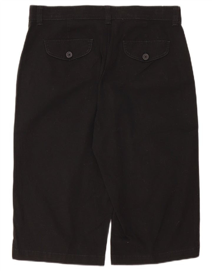 Lee Womens Cargo Shorts US 10 Large W32 Black Cotton