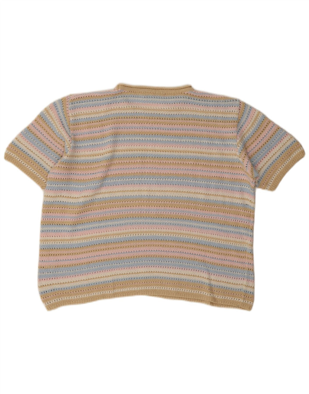 Canda Womens Oversized Crew Neck Jumper Sweater UK 16 Large Multicoloured