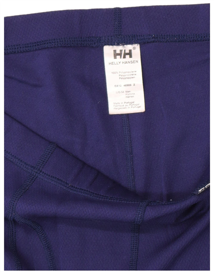 Helly Hansen Mens Joggers Leggings Large Purple Polyester