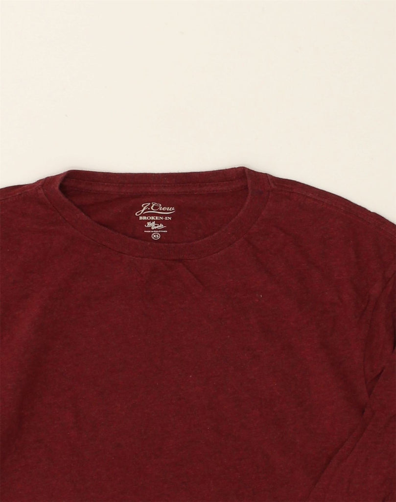 J. CREW Mens Broken In Top Long Sleeve XS Burgundy Cotton | Vintage J. Crew | Thrift | Second-Hand J. Crew | Used Clothing | Messina Hembry 