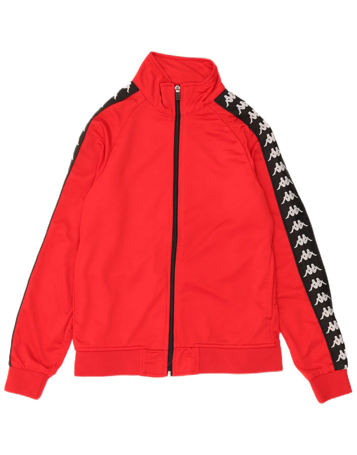 Kappa Womens Graphic Full Tracksuit UK 10 Small  Red Colourblock Polyester