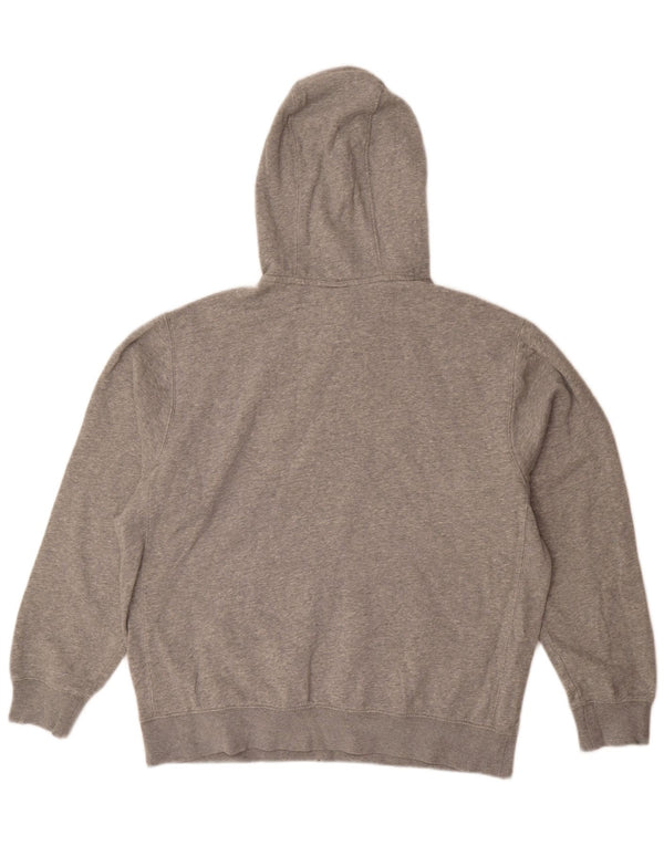 Nike Mens Hoodie Jumper Large Grey Flecked Cotton