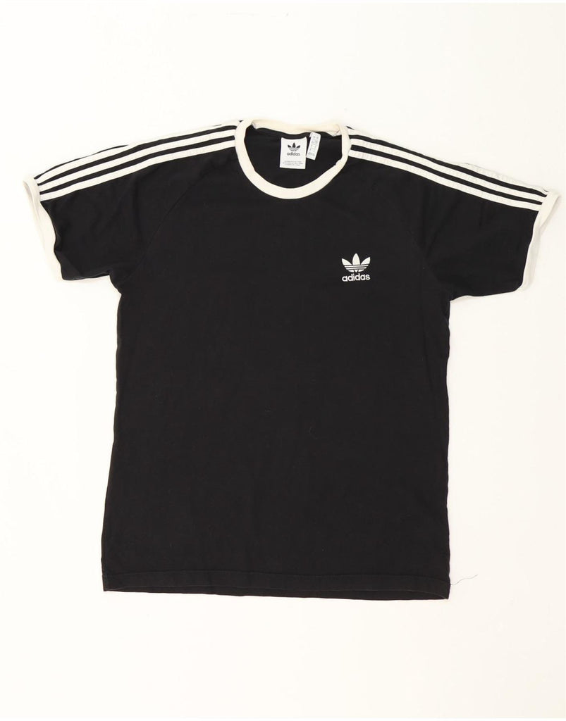 ADIDAS Mens T-Shirt Top Large Black Cotton Vintage Adidas and Second-Hand Adidas from Messina Hembry 